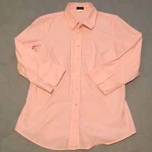 J. Crew | Pink & White Striped Button Down